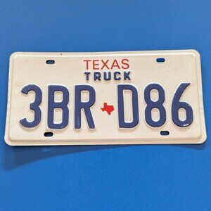 Texas Truck Metal License Plate